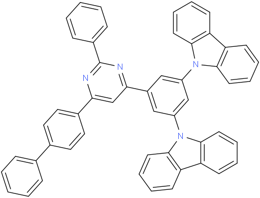 9,9'-(5-(6-([1,1'-biphenyl]-4-yl)-2-phenylpyrimidin-4-yl)-1,3-phenylene)bis(9H-carbazole)