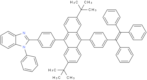2-(4-(2,6-di-tert-butyl-10-(4-(1,2,2-triphenylvinyl)phenyl)anthracen-9-yl)phenyl)-1-phenyl-1H-benzo[d]imidazole