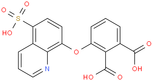 3-((5-sulfoquinolin-8-yl)oxy)phthalic acid