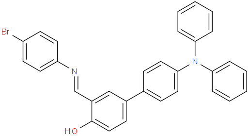 (E)-3-(((4-bromophenyl)imino)methyl)-4'-(diphenylamino)-[1,1'-biphenyl]-4-ol