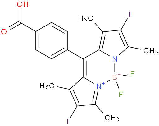 4-(5,5-difluoro-2,8-diiodo-1,3,7,9-tetramethyl-5H-4l4,5l4-dipyrrolo[1,2-c:2',1'-f][1,3,2]diazaborinin-10-yl)benzoic acid