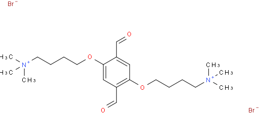 4,4'-((2,5-diformyl-1,4-phenylene)bis(oxy))bis(N,N,N-trimethylbutan-1-aminium) bromide